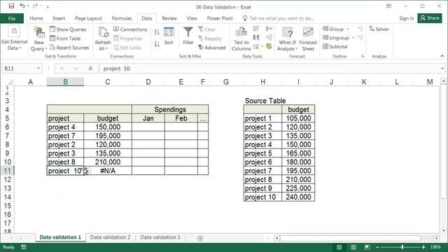 Data Validation - Excel for Advanced - Lesson 6 смотреть онлайн