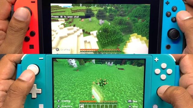 Minecraft | Nintendo Switch Vs Nintendo Switch Lite | Gameplay смотреть онлайн