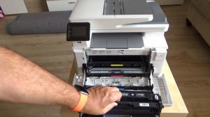 HP Color Laserjet Pro M282nw M255dw M283fdw M283fdn replace toner cartridge