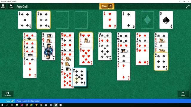 FreeCell - Easy I - level 6 - Star Club - Microsoft Solitaire Collection смотреть онлайн