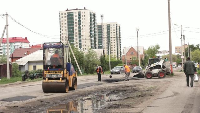 Ямочный ремонт на улице Чертыгашева в Абакане завершён