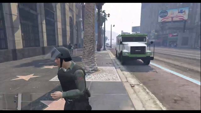 Я ограбил банк Fleeca под видом инкассаторов! Обзор модов гта 5 онлайн смотреть онлайн