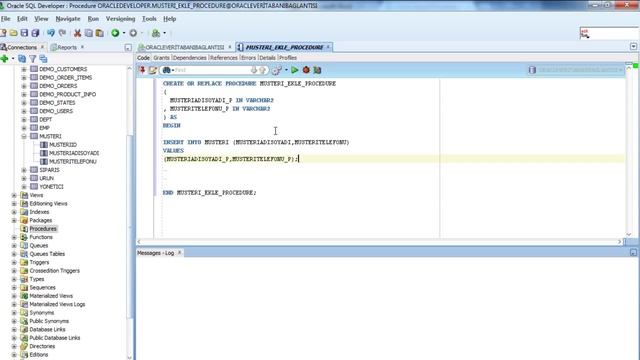 ORACLE EKLE PROCEDURE INSERT смотреть онлайн