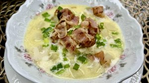 Картофельный суп с беконом ?