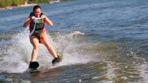 Первый опыт катания на водных лыжах