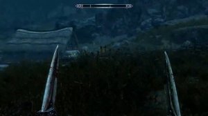 Skyrim - COW TIPPING and DRAGON FIGHT