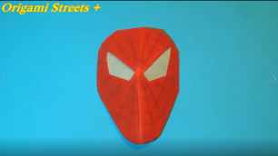 Как сделать маску Человека Паука из бумаги. Оригами маска Человека Паука.mp4