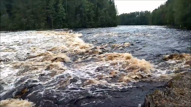 Река Шуя. 1 день: 0 - 30 км Хаутаваарский мост - порог Кеняйкоски 3 к.с. смотреть онлайн