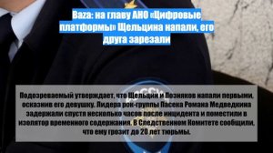 Baza: на главу АНО «Цифровые платформы» Щельцина напали, его друга зарезали