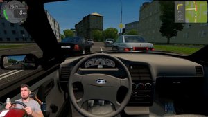 ПОЛИЦЙЕСКАЯ ПОГОНЯ в CITY CAR DRIVING - ВАЗ 21103 ПОГОНЯ ДПС в сити кар драйвинг + руль - МЕХАНИК