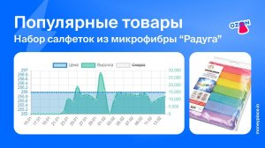 Продажи салфеток из микрофибры на Ozon. Аналитика маркетплейса