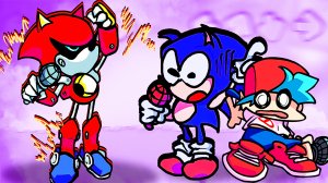 Новый Босс Металлический СОНИК против СОНИКА и Бойфренда Friday Night Funkin