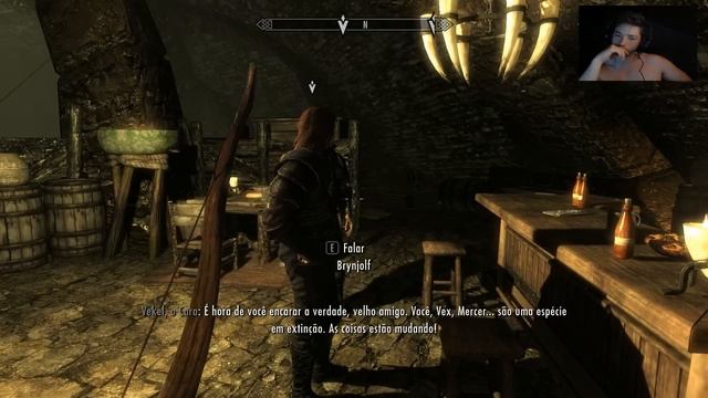 The Elders Scrolls: Skyrim . Episódio 14 . Detonado / Walkthrough ao Vivo "A Profecia de Esbern﻿" смотреть онлайн