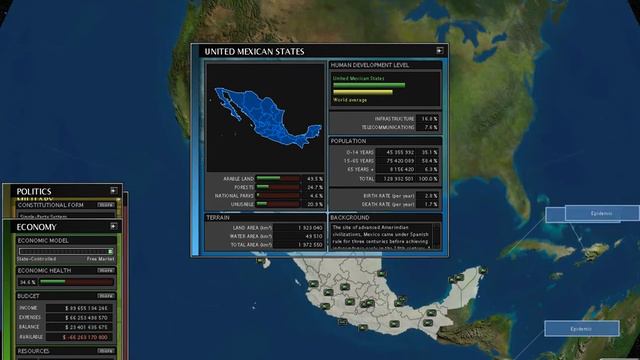 Superpower 2 Geopolitics Мод Великая и сильная Мексика Путь к Империи