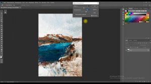 Как обработать фото картины маслом в фотошопе Как сделать фото картины