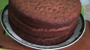 Домашний пышный бисквитный торт из киселя со сметанным кремом