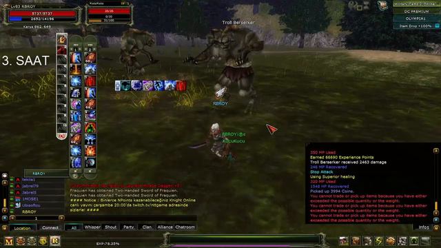 Knight Online Farm -10 SAAT Eslant Troll Berserker INT PRİEST Elle -Bu Slotta Farm Yapılırmı/Bölüm: смотреть онлайн