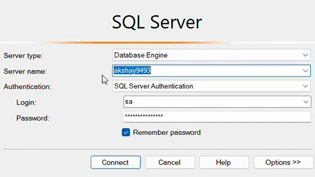 Connecting to SQL Server Management Studio (SSMS)