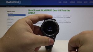 HARD RESET SAMSUNG Gear S3 Frontier - Wipe Data