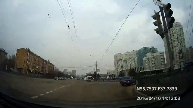 Преображенское - Соколиная Гора - Вешняки - Выхино-Жулебино - Текстильщики 10/04/2016 (timelapse 4x