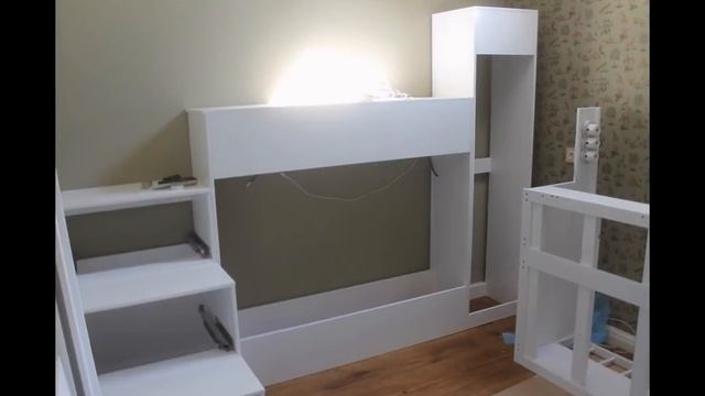 Двухъярусная деревянная кровать в стиле Прованс смотреть онлайн