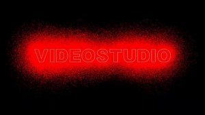 Футаж для начала фильма с 3D титрами: VIDEOSTUDIO с красным эффектом