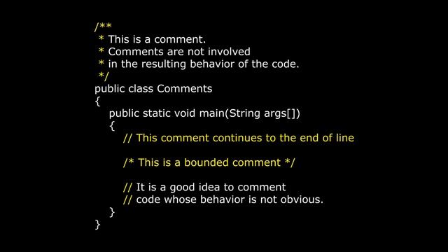 Comments - Fun in Programming, Software Engineering, and Computer Science