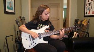 Silence in the Snow - Trivium - 7 String Guitar Cover - Anastasia B - 12 year old guitarist