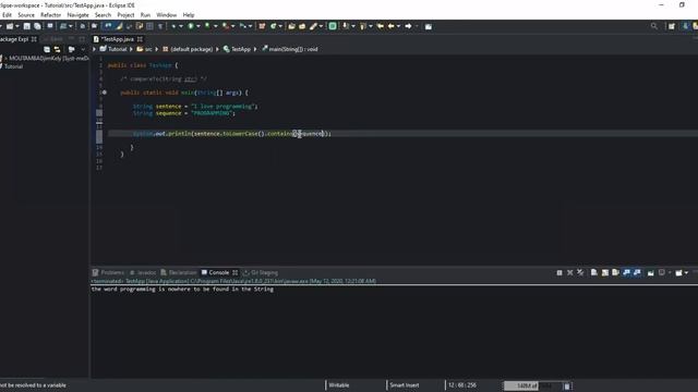 How to check whether a sequence of characters is part of a String ignoring case sensitivity