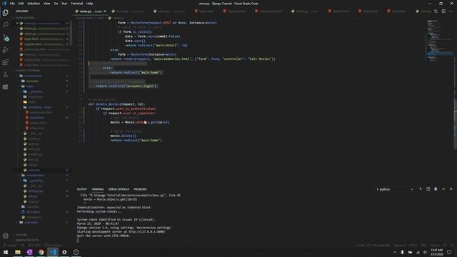 29. User Permissions and Access Control | Build Movie Review Website Using Django 20 смотреть онлайн