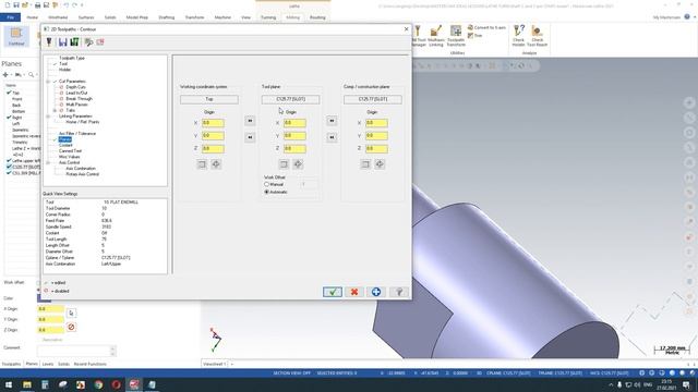 Токарная обработка с применением Y оси в MasterCAM/MastreCAM CNC Turning with Y-Axis смотреть онлайн