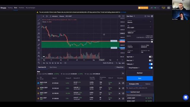 Торговля на АВТОПИЛОТЕ. Крипта и Биткоин. Как правильно настроить ботов для эффективной работы