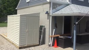 Duramax 4x8 Sidemate Shed install unpacking and overview of pieces