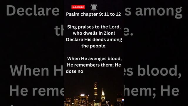 Sing praises to the Lord / Psalm 9:11-12