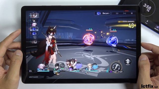 Samsung Galaxy Tab A9+ Honkai: Star Rail Gaming test