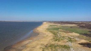 с.Займо-обрыв Азовского района, Таганрогский залив. DJI Mavic 2 pro