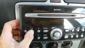 Не могу разблокировать магнитолу (Sony cd307, Ford Focus 2)