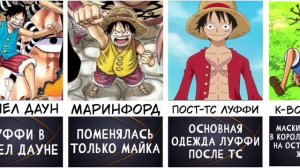 Вся одежда Луффи!| One piece| Одежда Мугивары Луффи в Ван пис, часть 1!