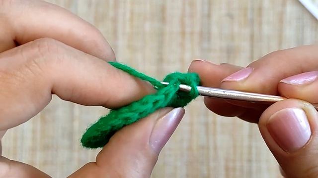 Вязание крючком для начинающих  Урок 11 столбик без накида крестиком