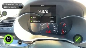 Разгон Kia Sorento 2015 год, 2.4 6AT 4WD, 175 л.с., 0 - 100 км/ч, 402 метра.