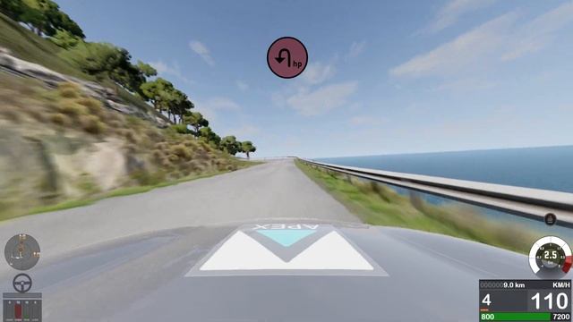 Extreme rally ride on narrow mountain roads! | BeamNG with pacenotes | смотреть онлайн