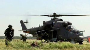 Учение спецназа и летчиков армейской авиации на Кубани