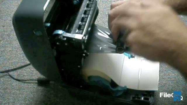 Label and Ribbon Installation - GX430T Printer смотреть онлайн