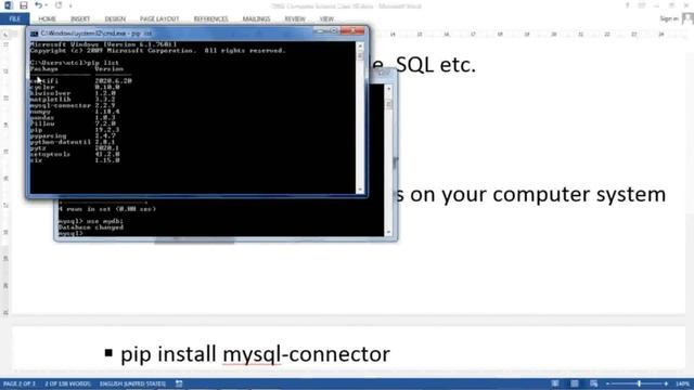 Python MySQL DataBase Connectivity  | Computer Science Class 12 | Informatics Practices Class 12