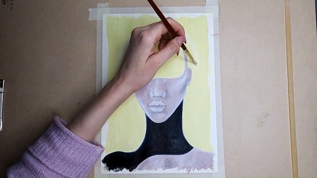GIRL WITH LEAVES/ACRYLIC/ PAINTING ACRYLIC/ ART PROCESS/ АКРИЛ/ DIY/ ПОРТРЕТ ДЕВУШКИ смотреть онлайн