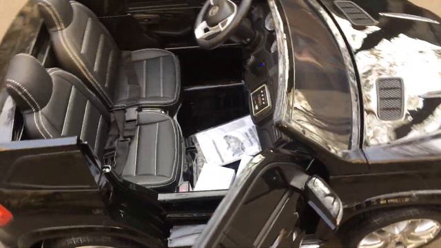 Обзор детская машинка электромобиль машинка Мерседес Бенц ГЛС63 Mercedes Benz GLS63 смотреть онлайн