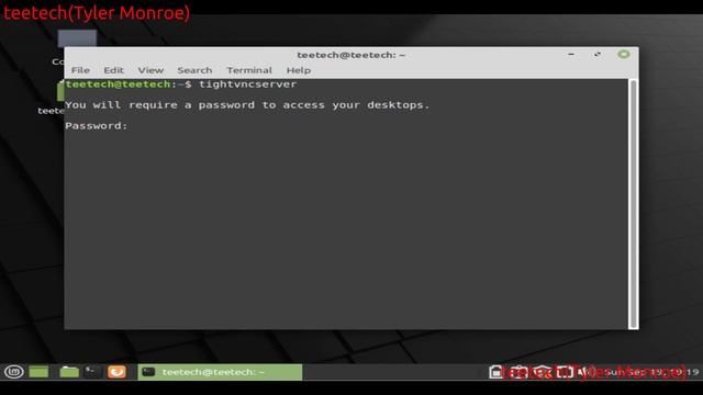 VNC Client/Server Setup
