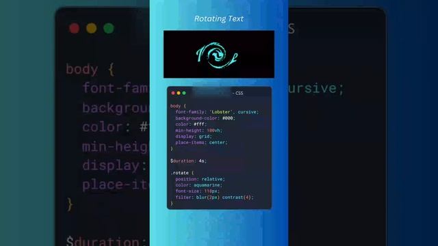 Rotate Text Using CSS3 , #viral #html #css @technologybyEr74