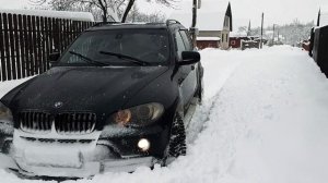 БМВ Х5 катаемся по снегу
