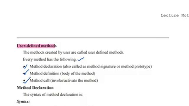 Methods in Java